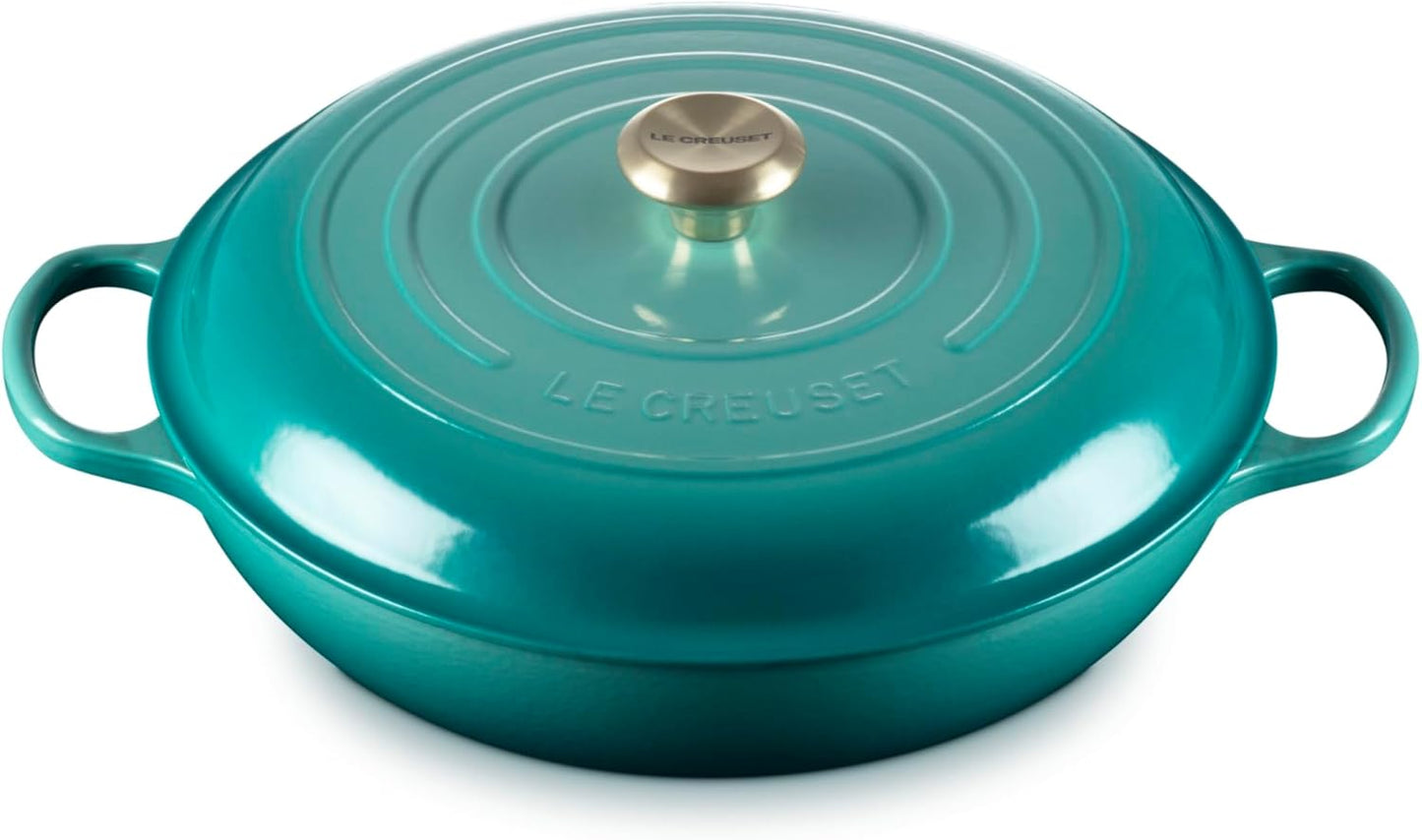 Braiser de hierro fundido esmaltado Le Creuset Riviera 5 cuartos