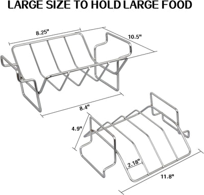 Estante acero inox para asar pavos Pit Boss BGE Kamado Joe