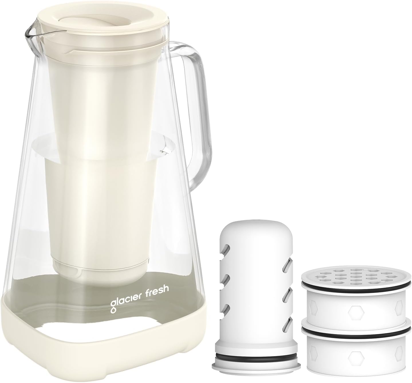 Jarra agua vidrio Purela 10 tazas con filtro carbón
