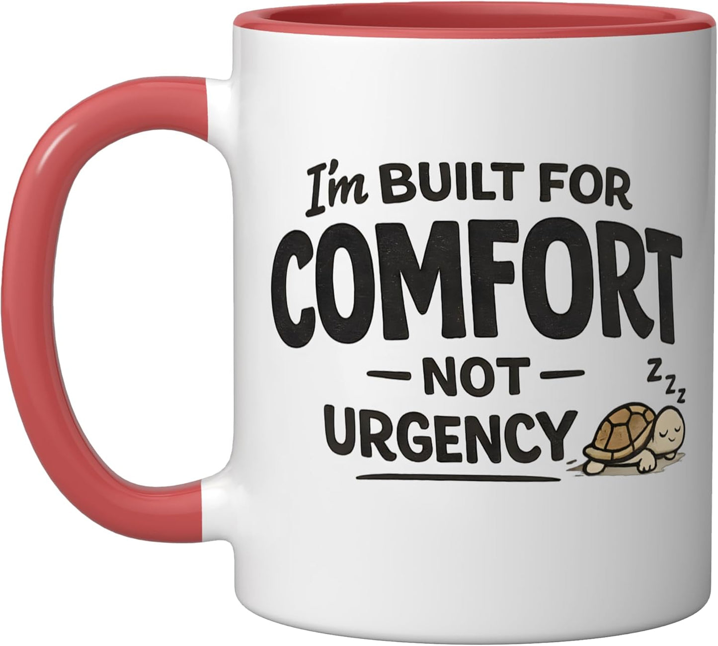Taza Cerámica Tortuga Roja/Blanca