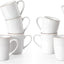 Set 2 Tazas Café Asa 12oz Diseño Floral Blanco
