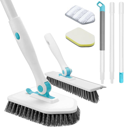 Cepillo ducha 4en1 con 3 cabezales desmontables y forma V