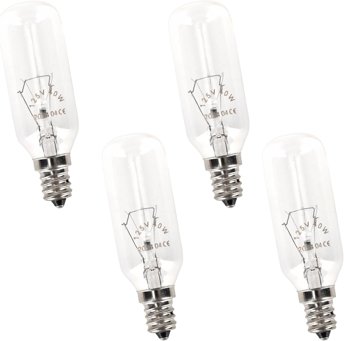 4 Pzas Bombilla T8 E12 40W para Campana Broan PM250-A PM390