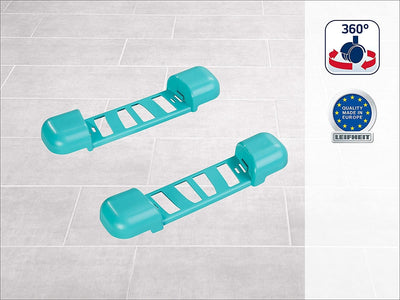 Trapeador piso 3.8x3.1x17.3pulg turquesa