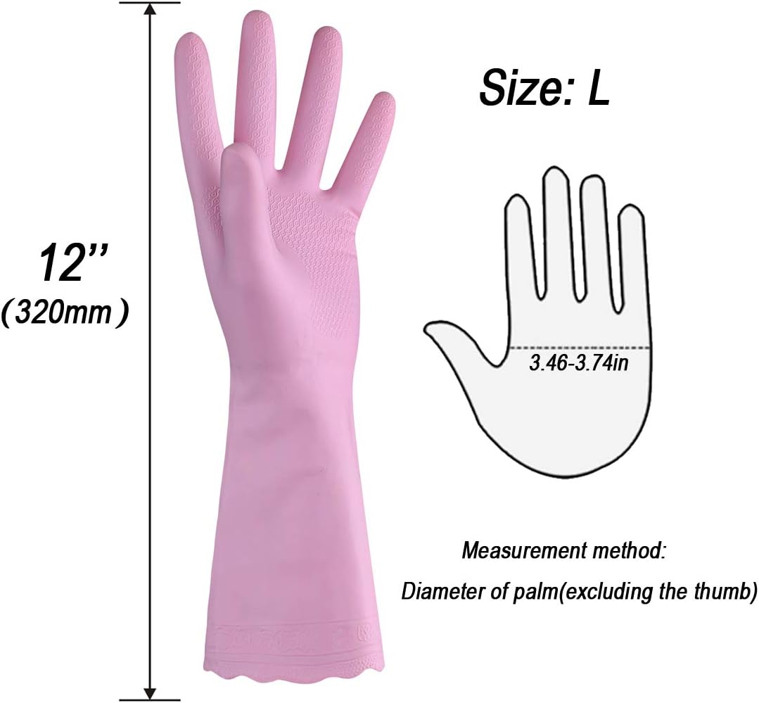 Guantes limpieza hogar reutilizables antideslizantes L