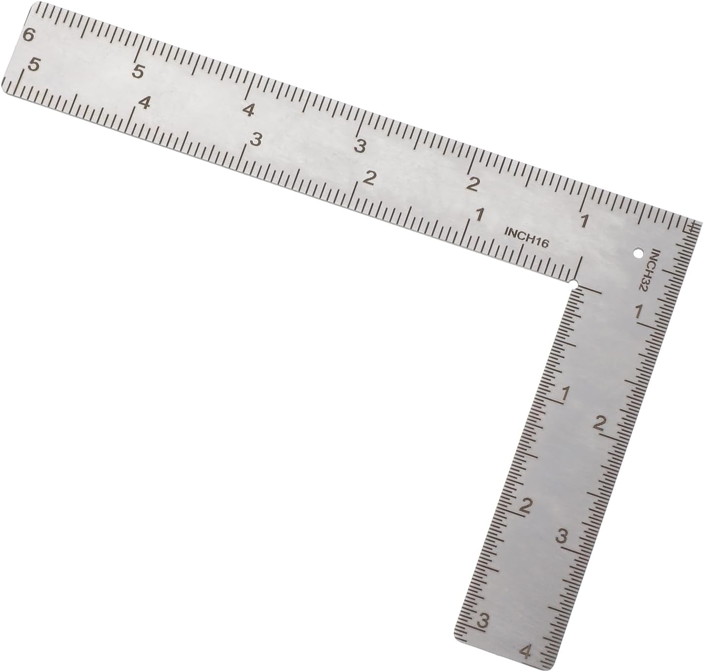 Regla en L acero inox 4x6pulg para carpintero
