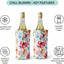 Funda enfriadora para botellas de vino, paquete de 2 reutilizable