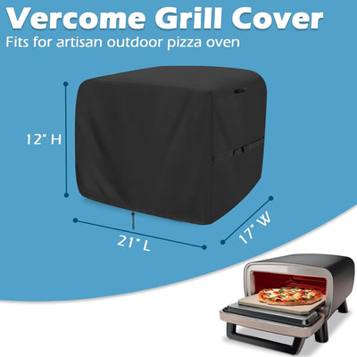 Cubierta parrilla horno pizza artesanal 21x17pulg comp MO200