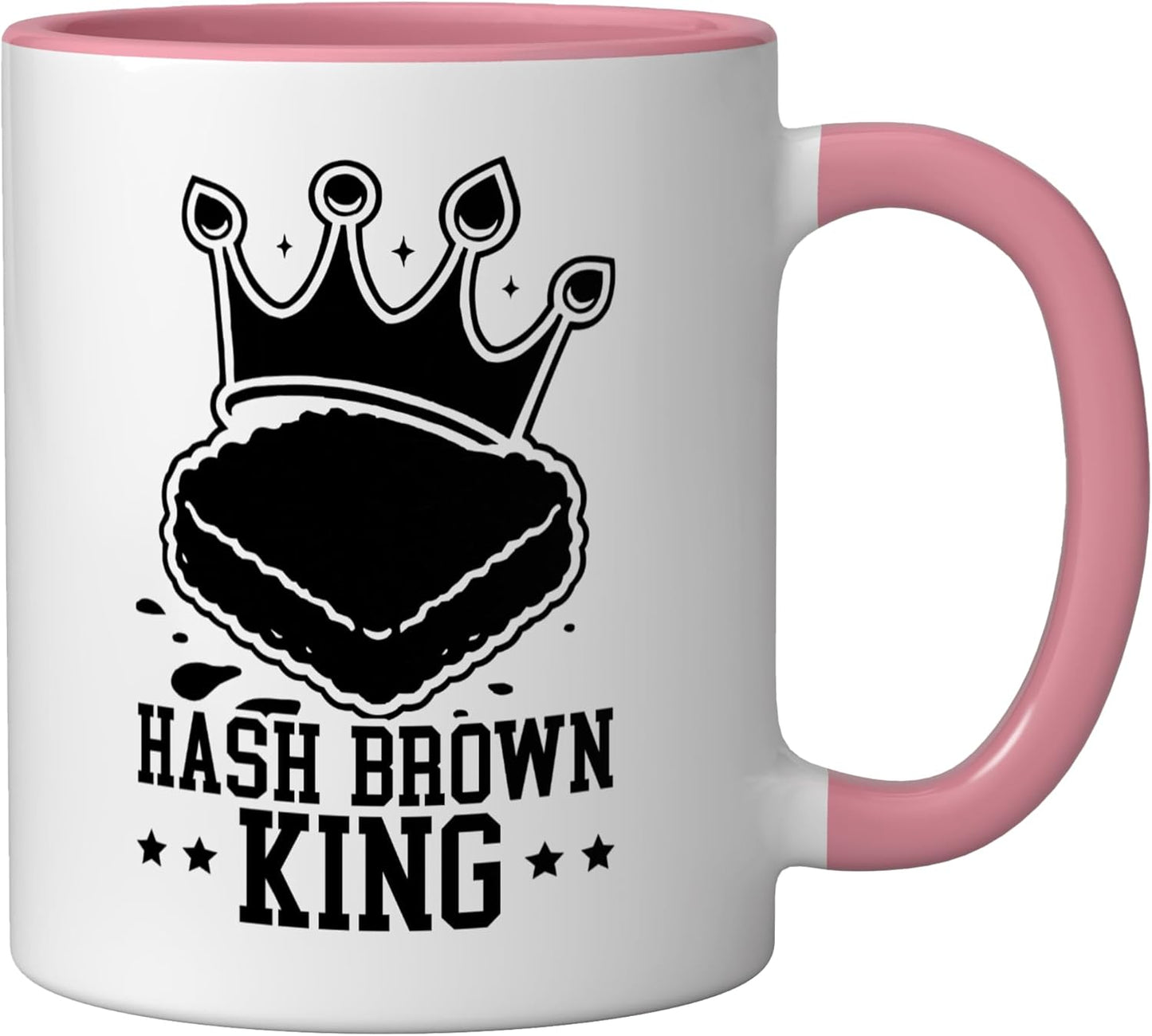 Taza Cerámica Amante de Papas Rosa/Blanca