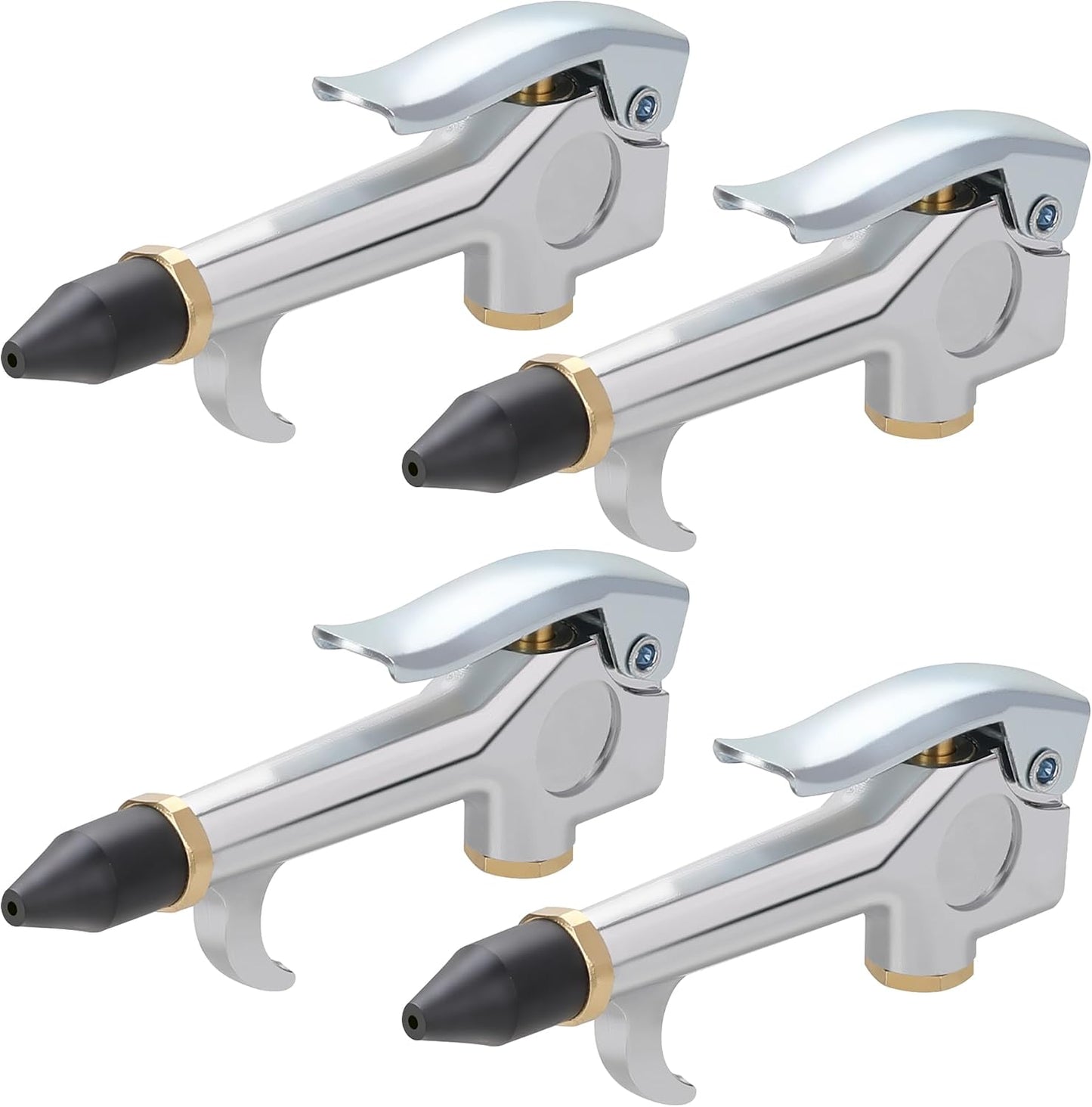 Kit 4 Pzas Soplador Aire Punta Goma Accesorios Compresor