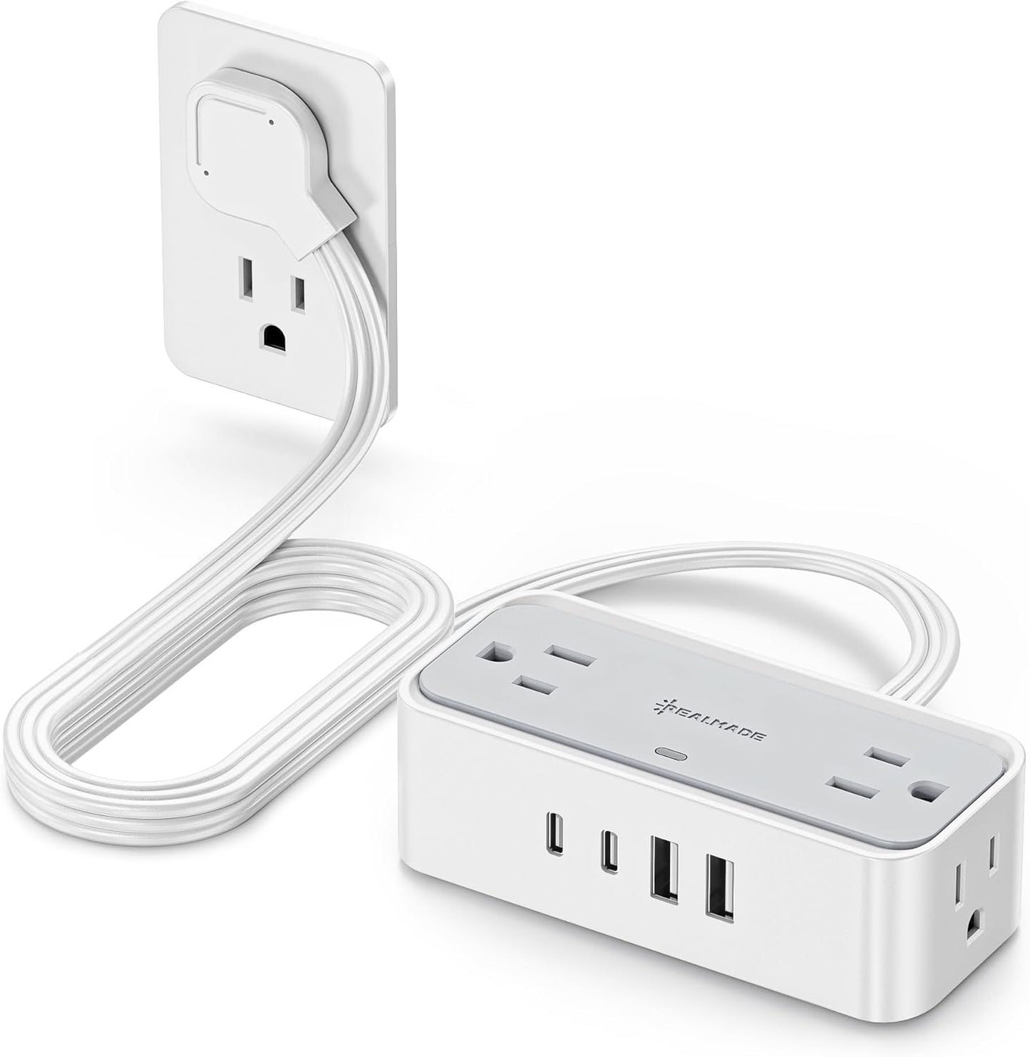Protector sobretensiones carga PD 33W regleta 4 USB