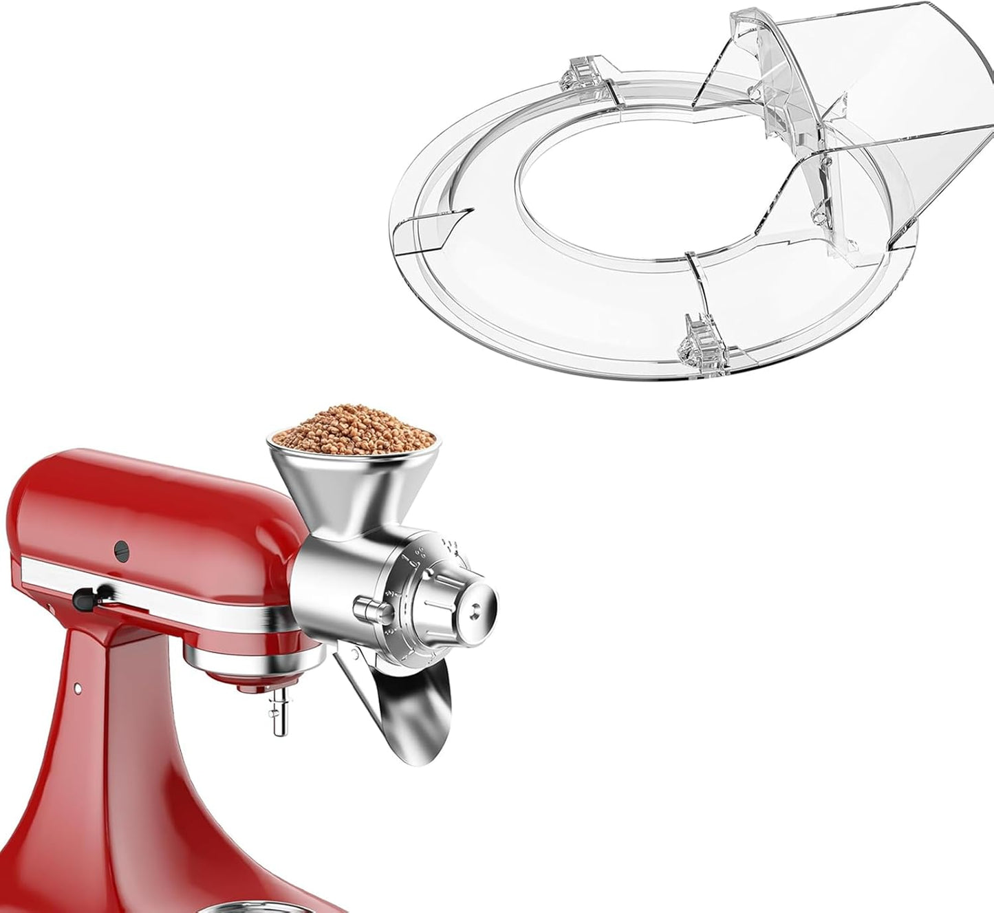 Accesorio para molino de granos y escudo de vertido KitchenAid