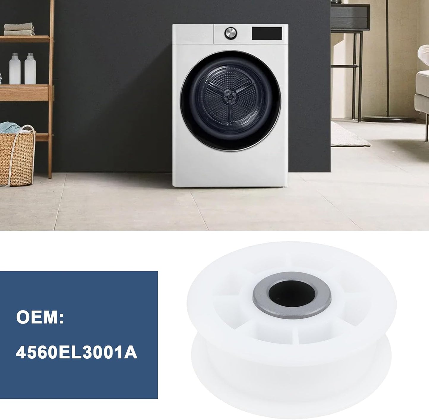 Rueda tensora polea secador 2 Pzas comp LG