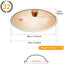 Wok de hierro 12.6 pulgadas con tapa de madera y espátula