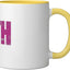 Taza Cerámica Faith Amarillo/Blanco