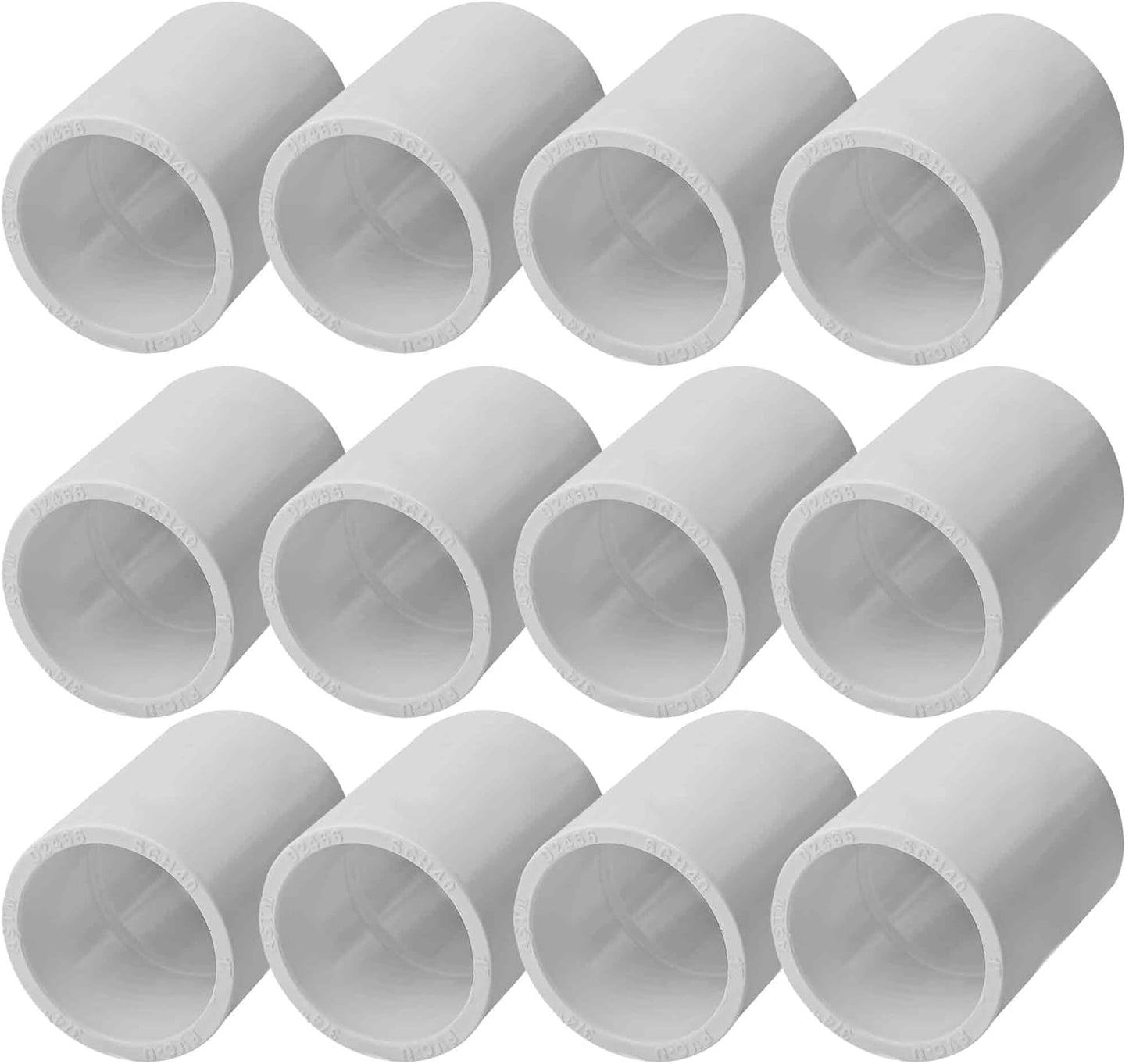 12 Conectores PVC SCH40 3/4pulg Enchufe x Zócalo