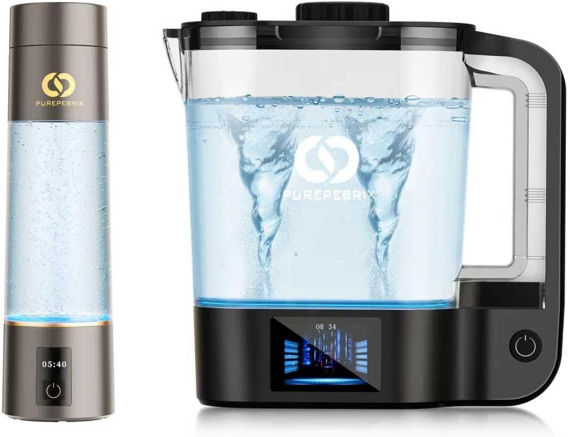 Botella agua hidrógeno set 2