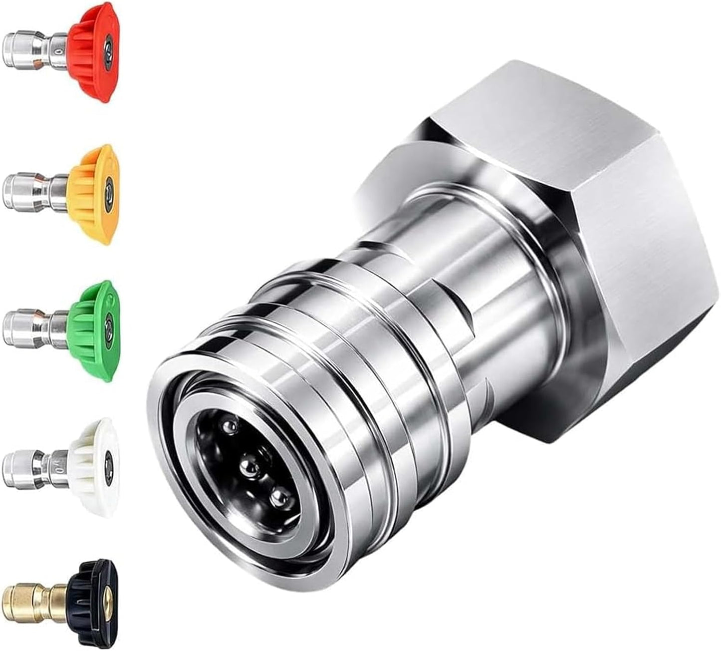 Adaptador manguera jardín a lavadora 3/4 a 1/4