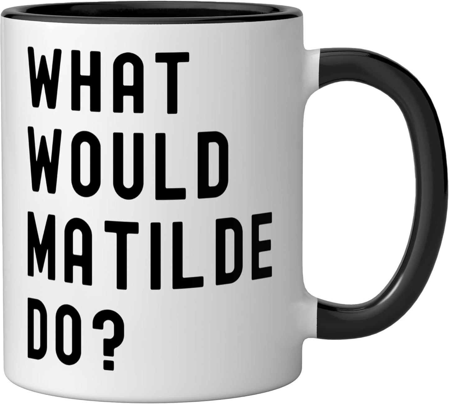 Taza Cerámica Would Matilde Do Negro/Blanco