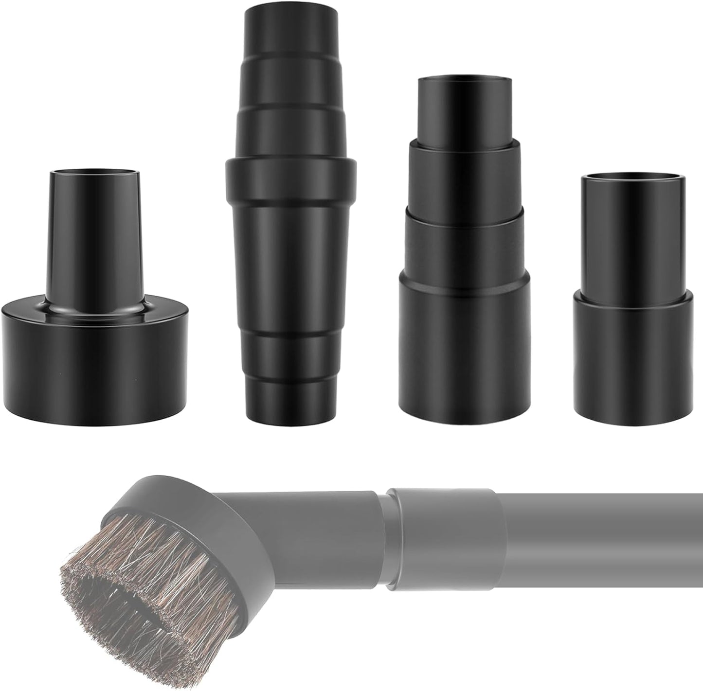 4 adaptadores manguera vacío 2-1/2 a 1-1/4 pulg