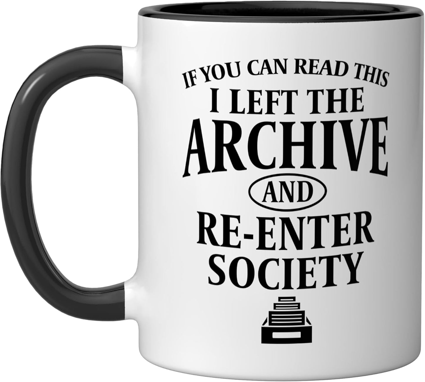 Taza Cerámica Negro/Blanco