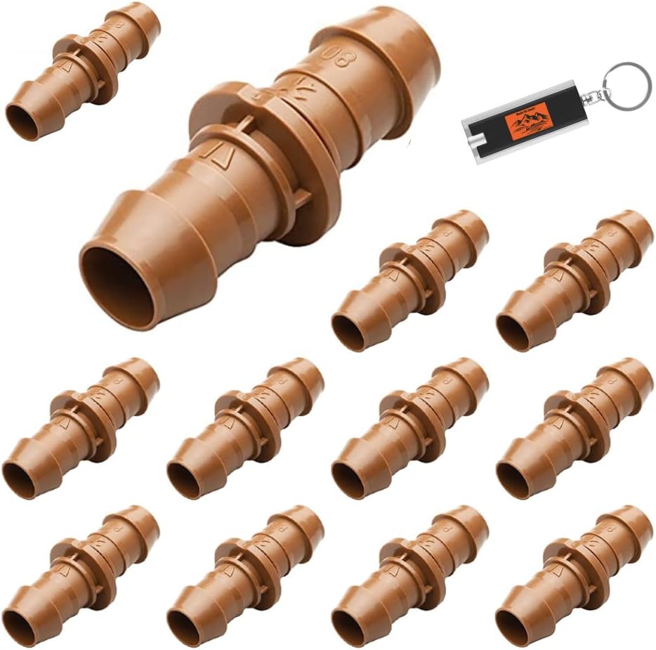 Paquete 12 accesorios riego tubería 1/2pulg con luz LED