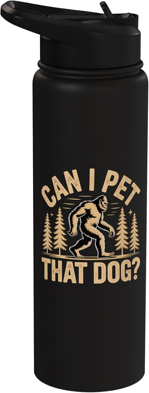 Botella de agua acero inoxidable con meme Bigfoot Sasquatch