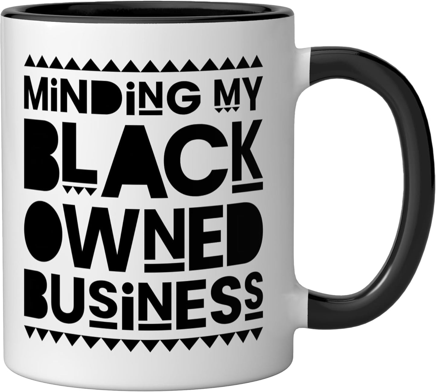 Taza cerámica para emprendedor dueño de negocio negro