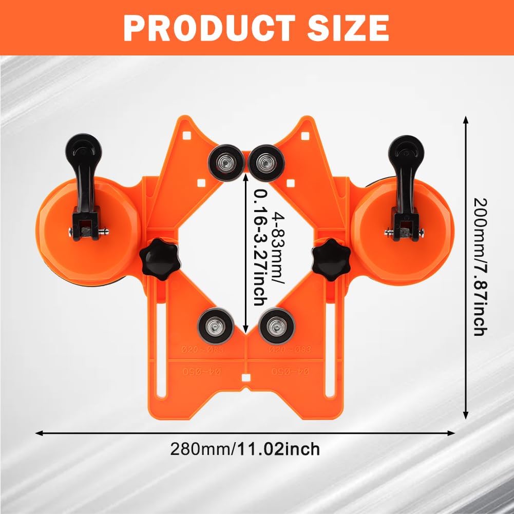 Guía sierra broca ajustable para cerámica azulejos vidrio naranja