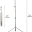 2 Soportes Luz Acero Inox 9.2ft Adaptador 1/4-3/8