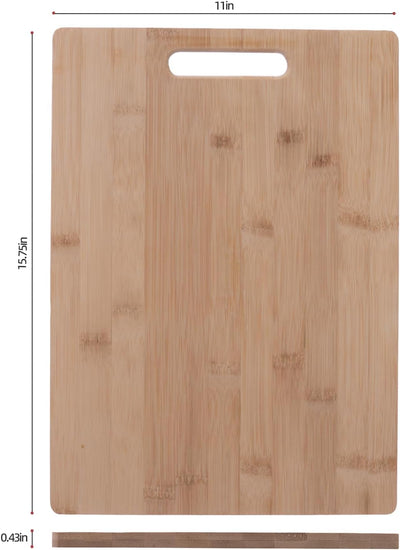 Tablas de cortar de madera para cocina de bambú resistente 15.75 x 11