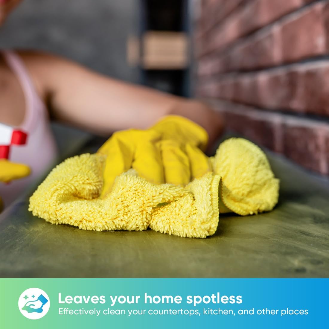 Paquete 12 toallas microfibra amarillo para auto hogar cocina