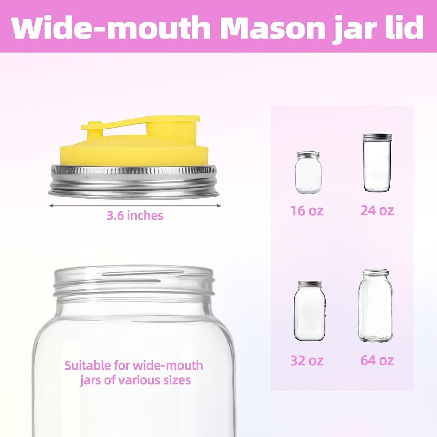 Tapas para frascos Mason de acero inoxidable con cubierta de silicona resistente al calor