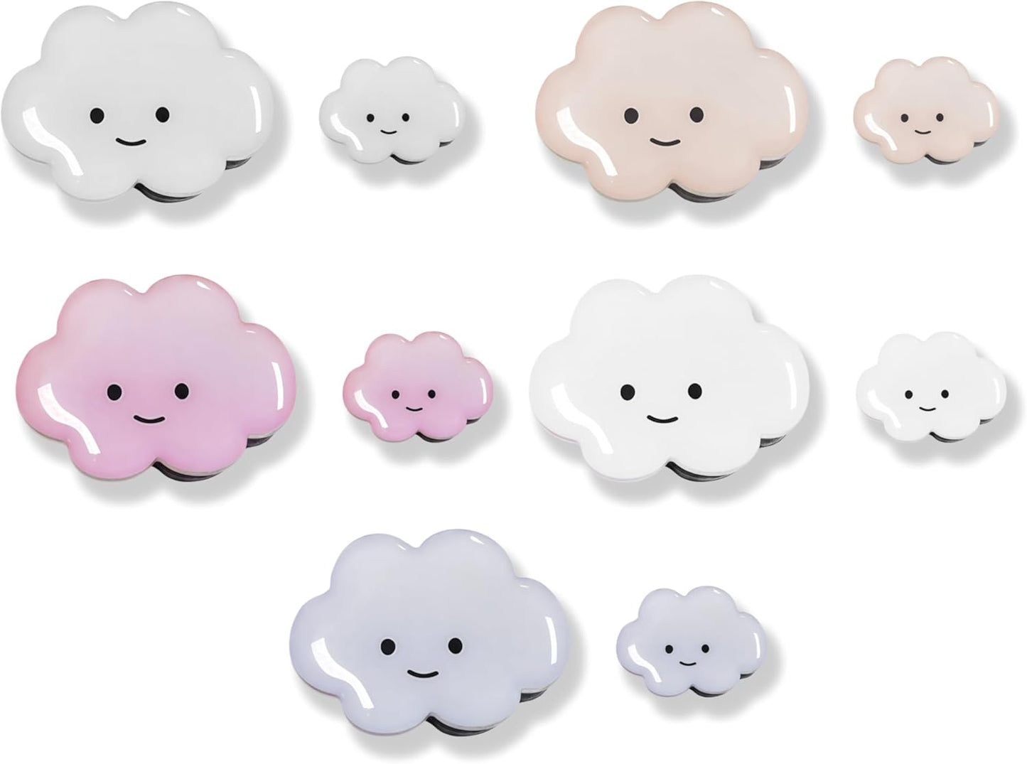 Imanes para nevera nube 3D coloridos para cocina y oficina