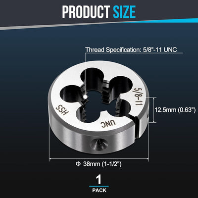Troquel roscado UNC 5/8-11 acero veloz ajustable