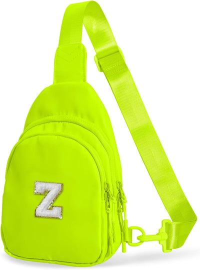 Bolso cruzado personalizado con inicial niña 6-14 años Amarillo