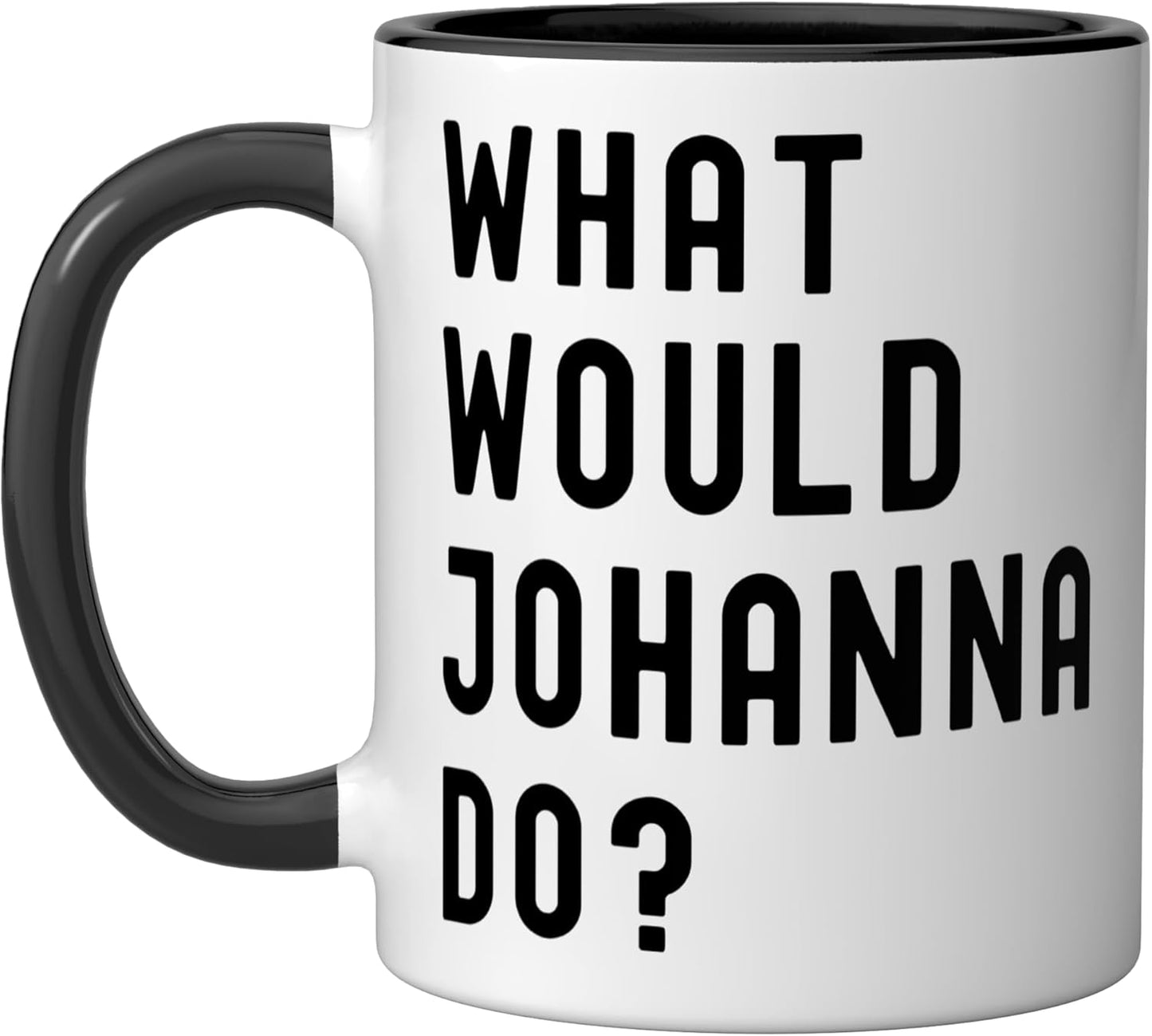 Taza cerámica What Would Johanna Do? Negro/Blanco