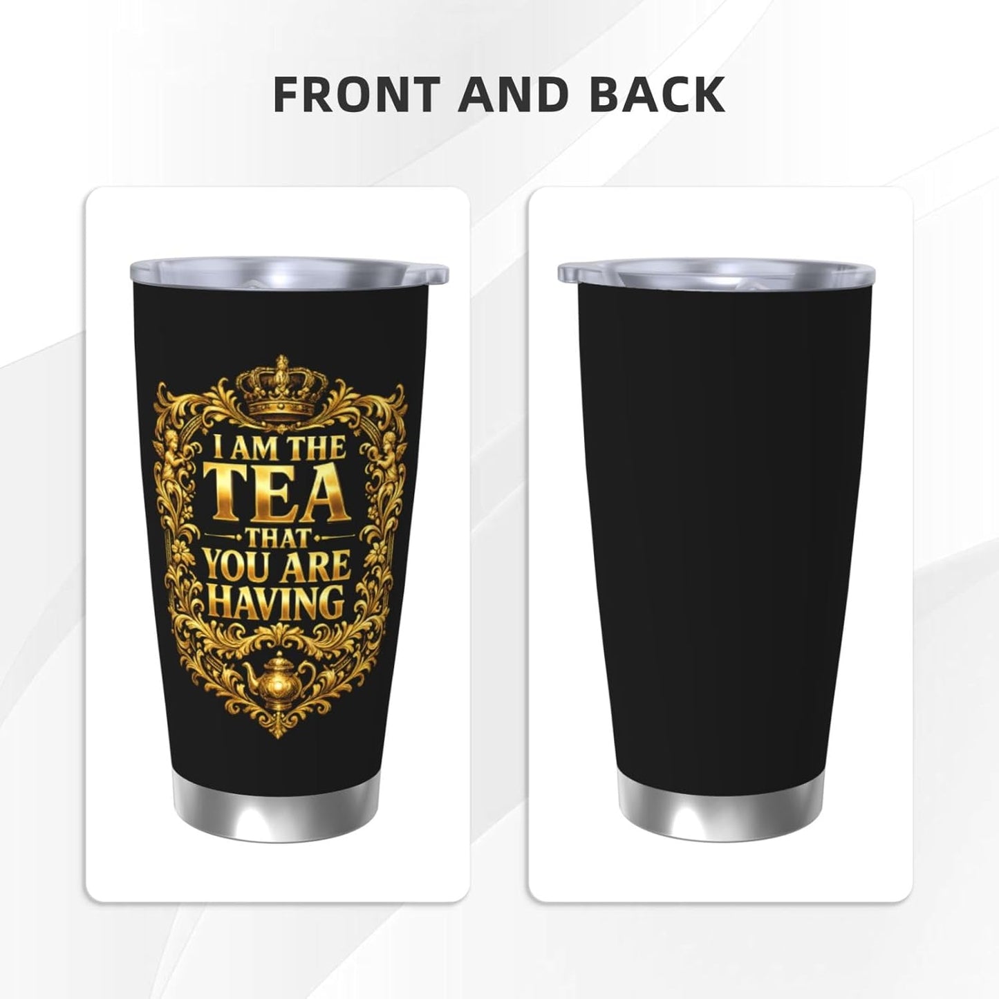 Vaso acero inox 20oz con tapa regalo navideño para hombre