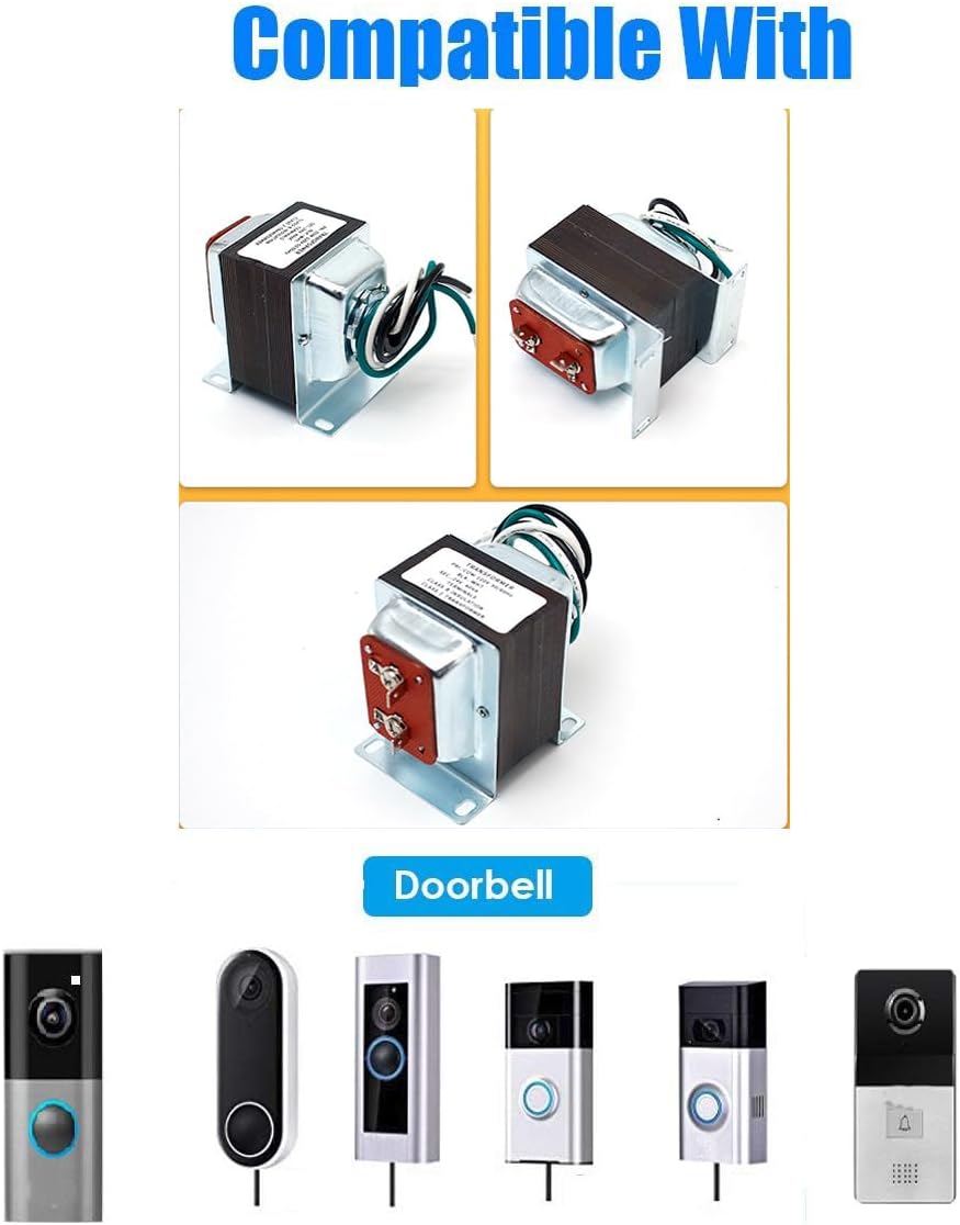 Transformador timbre puerta 24V 40VA para Ring Nest