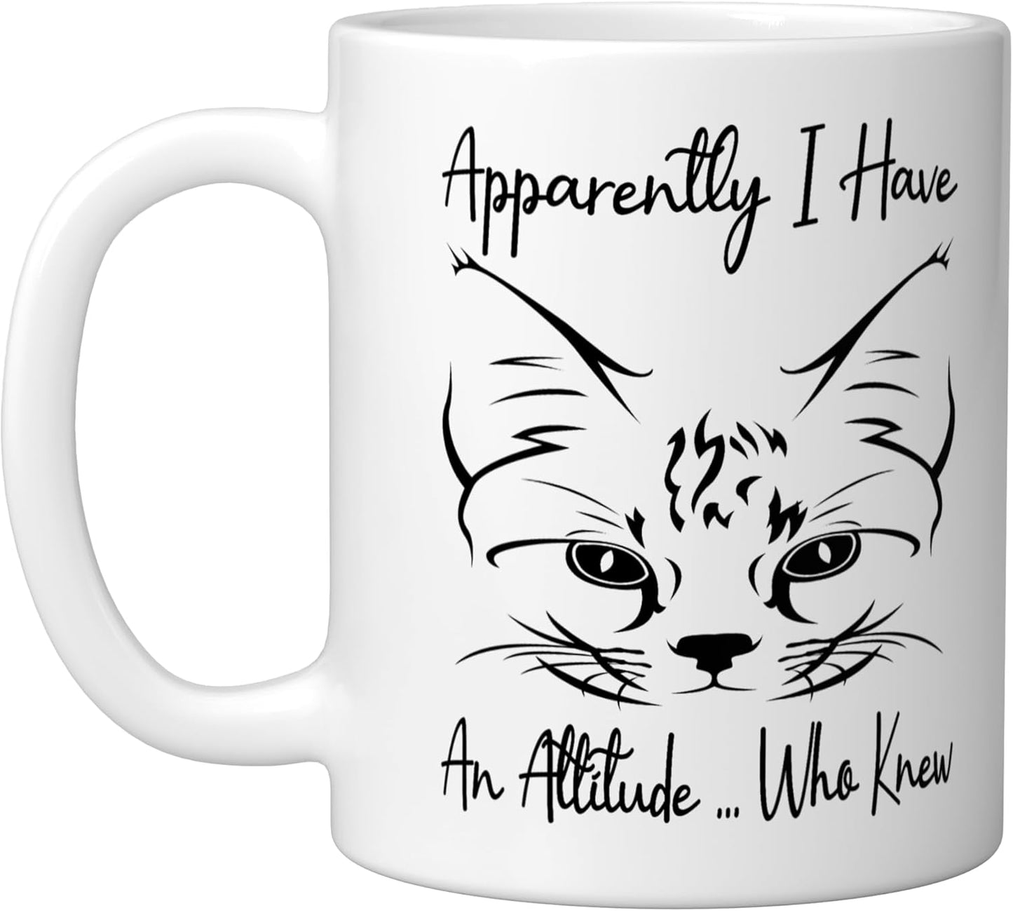 Taza de cerámica para amantes de gatos con frase divertida