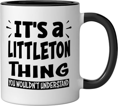 Taza cerámica Littleton Lovers Thing You Wouldn't Understand negra/blanca