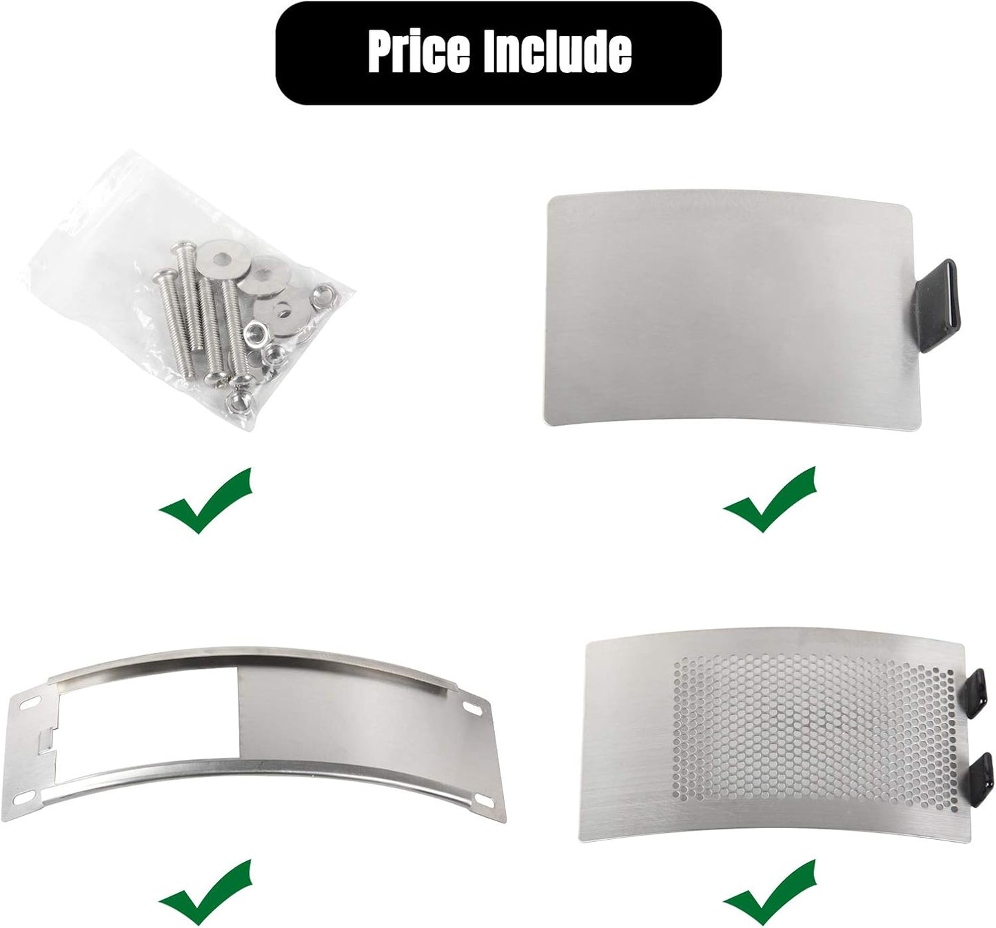 Piezas repuesto huevo verde acero inox parrilla