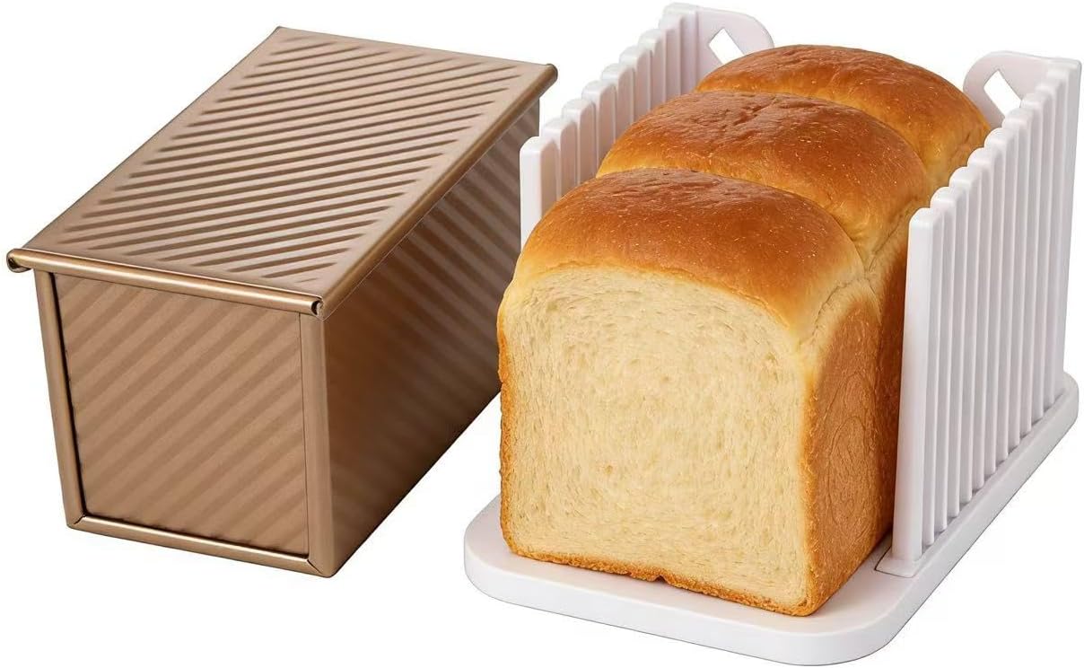 Molde para pan con tapa de acero al carbono, capacidad 1 libra