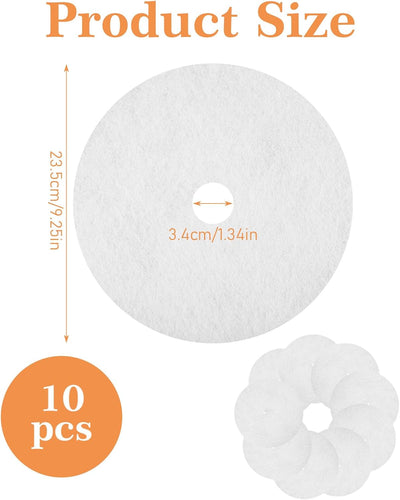 10 Filtros Escape Secadora Universal Papel 9.252x1.339pulg