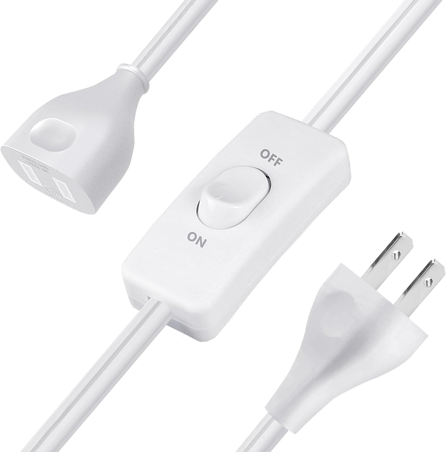 Cable extensión blanco interior 6ft con interruptor