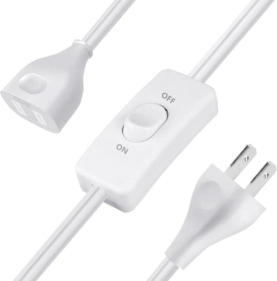Cable extensión blanco interior 6ft con interruptor