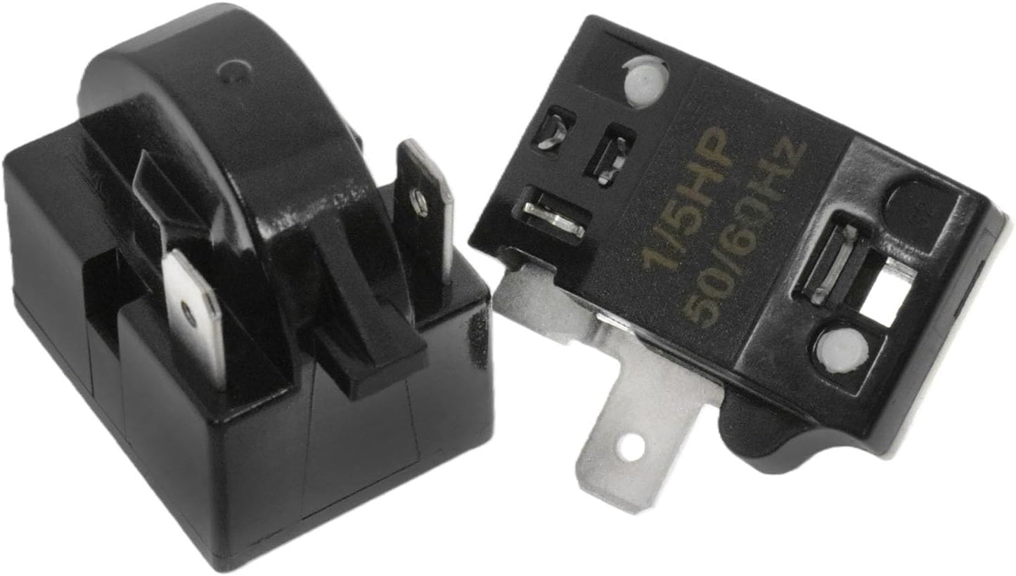 Relé arranque refrigerador protector sobrecarga 2PCS
