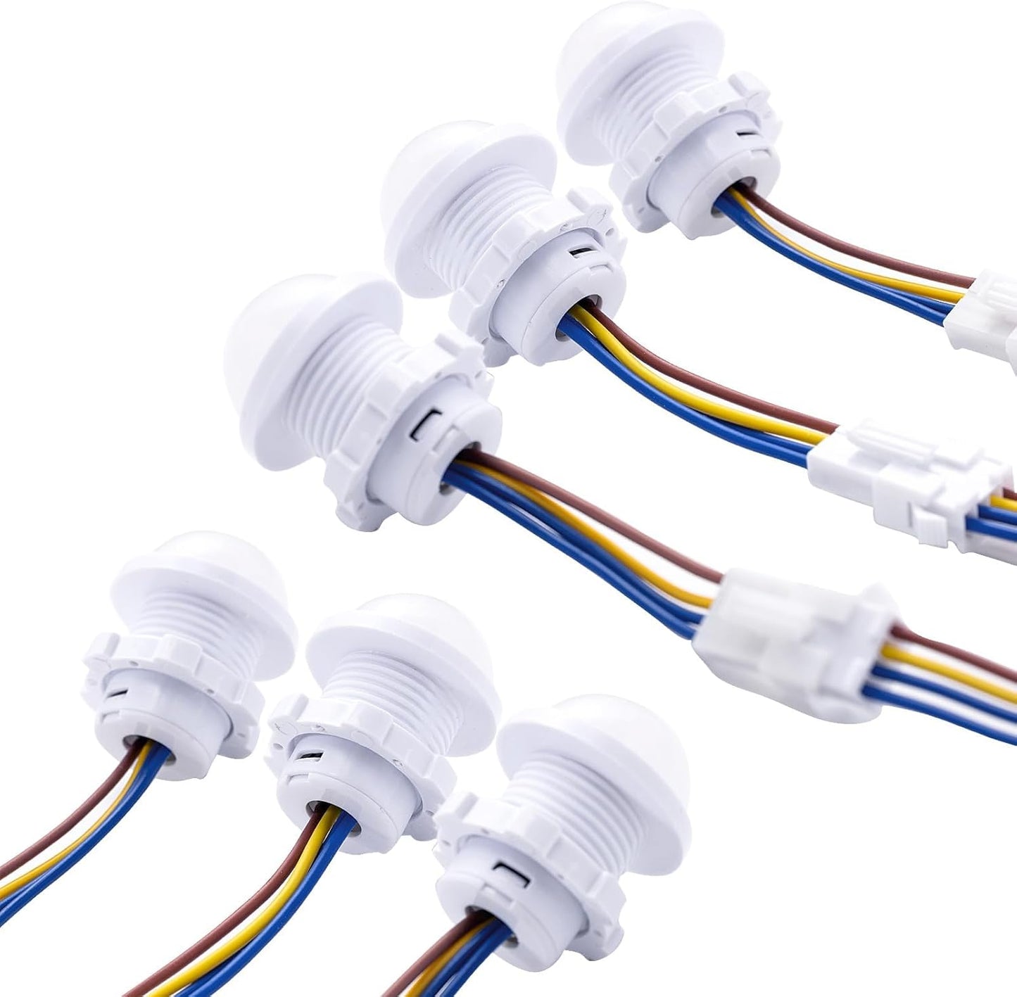 Pack 6 Interruptores Sensor Movimiento PIR 85-265V Modo Nocturno