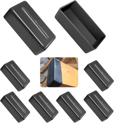 8 Taps Cubiertas Goma para Pie Madera 1.5x3.5pulg