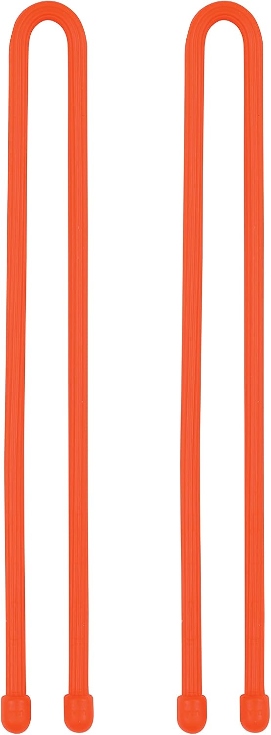 Goma reutiliz. 12pulg paquete 2 naranja brillante